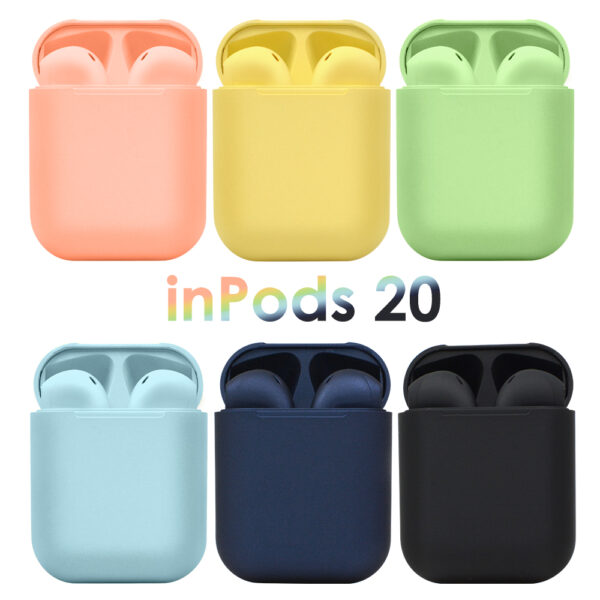 TWS Inpods 20 Stereo 5.0 Bluetooth Headset- USB Rechargeable_0