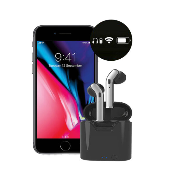 TWS Bluetooth 5.0 Earbuds with Charging Case- USB Charging_0