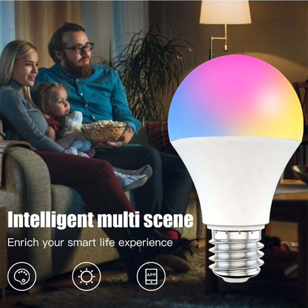 15W Wi-Fi Smart Bulb E27 LED RGB Bulb Works with Alexa / Google Home 85-265V RGB + White -Dimmable Timer Function Magic Bulb_7