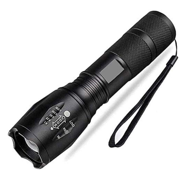 Waterproof Zoomable LED Ultra Bright Torch T6 Camping Bicycle Flash Light- Battery Operated_0