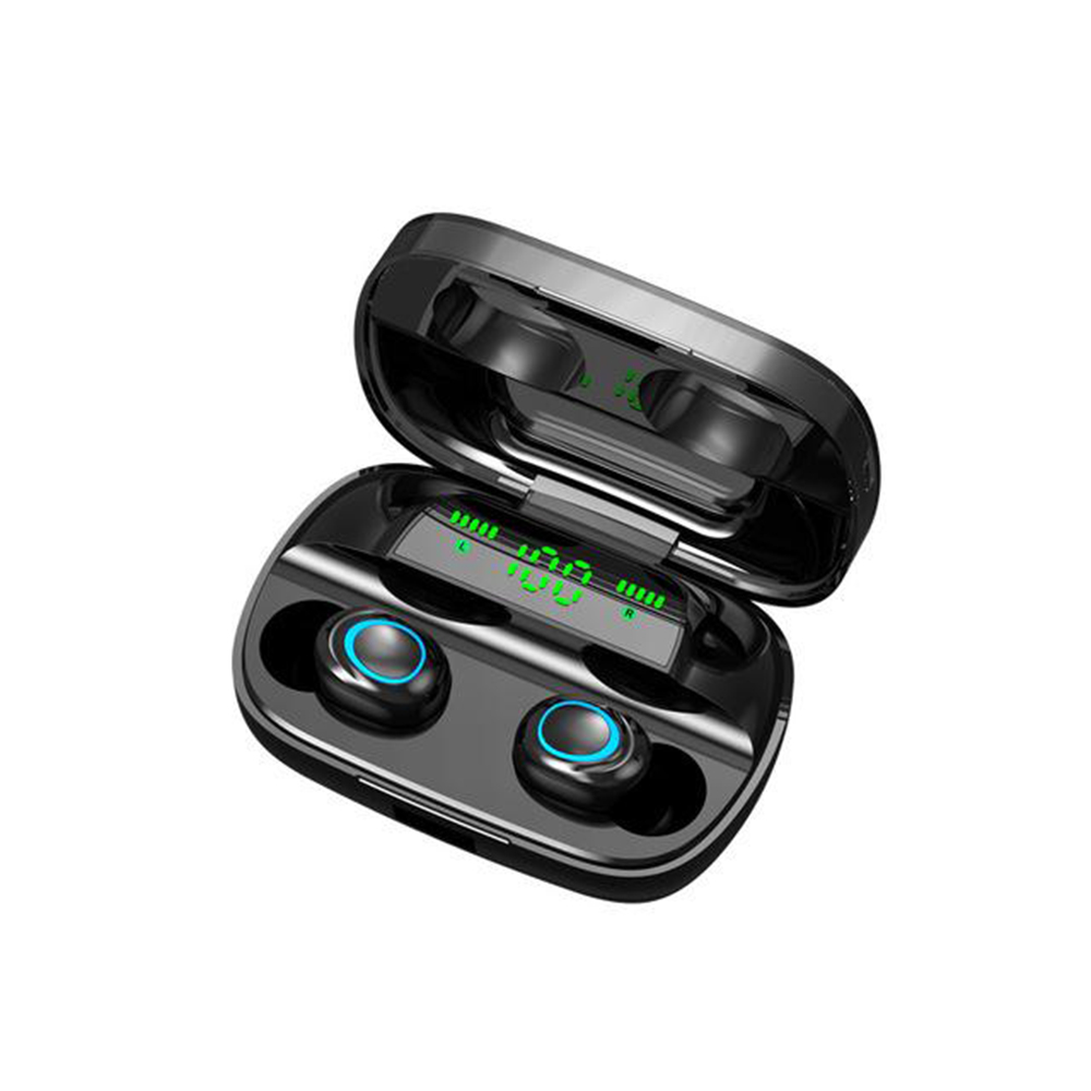 Bluetooth 5.0 Sports Earphones with 3500mAh Charging Box and Mic- USB Charging_4