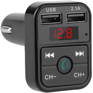 Wireless Bluetooth FM Transmitter Hands-free Car Kit MP3 Audio Music Player Dual USB Radio Modulator and 2.1A USB Charger_0