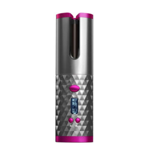USB Rechargeable Cordless Auto-Rotating Ceramic Portable Women's Hair Curler_0