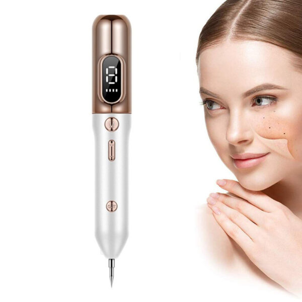 9 Speed LCD Display Mole Pimple Tag Tattoo Remover- USB Charging_0