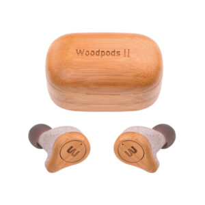 TWS Bluetooth Wooden Designed Earphones with USB Charging Case_0