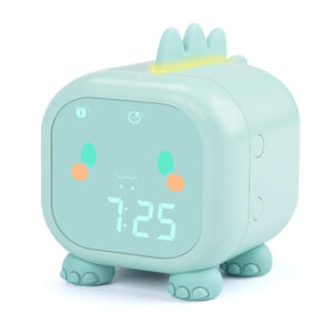 Sleep Training Digital Kid’s Dinosaur USB Rechargeable Alarm Clock_0