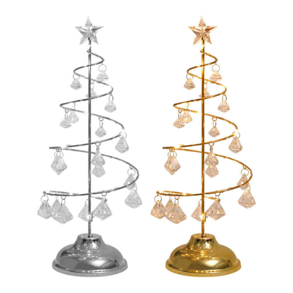 Battery Operated Christmas tree Table Lamp Display Stand_0
