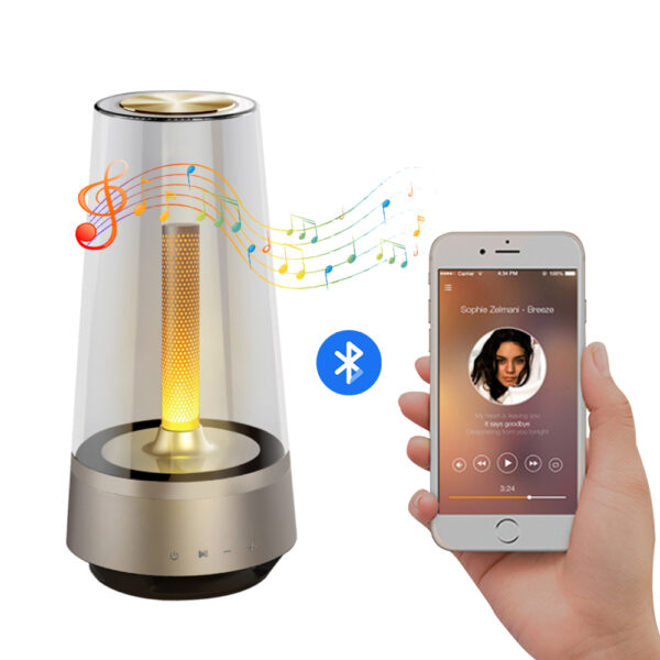 USB Charging LED Night Candle Lamp and Bluetooth Speaker_0