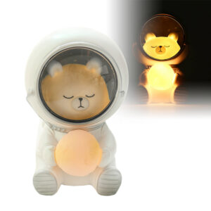 Creative Pet Guardian Astronaut Lamp Galaxy Night Light_0