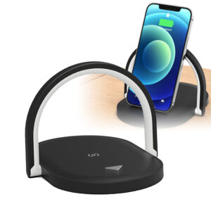 3-in-1 Wireless Charger Table Lamp Phone Bracket - Type C Interface_0