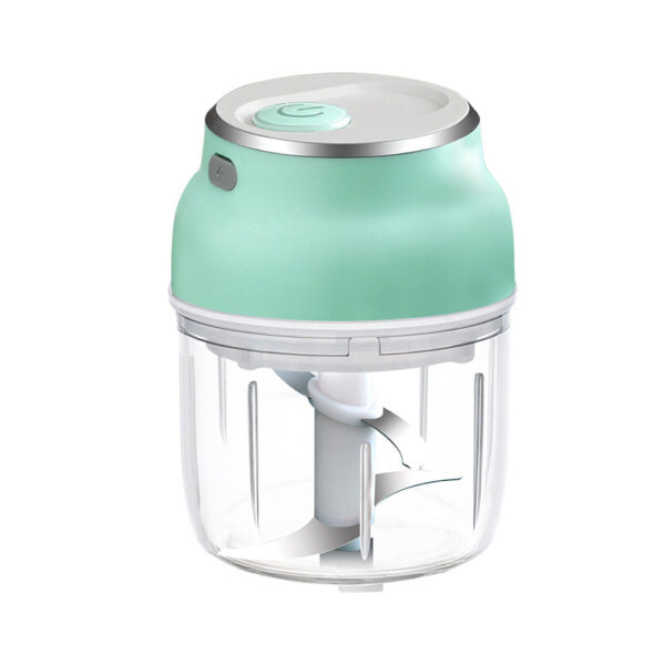 USB Rechargeable 4 Blades Electric Mini Food Processor_0