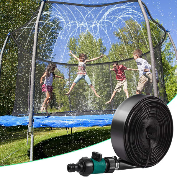 Outdoor Trampoline Water Sprinkler Hose with Jump Switch_0