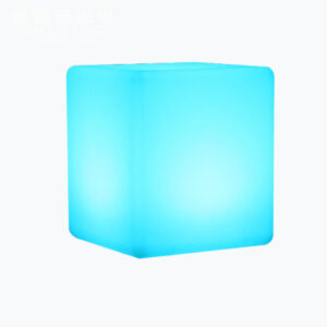 USB Rechargeable Remote Controlled LED Glowing Cube_0