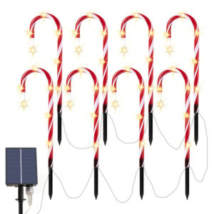 Solar Powered Outdoor Holiday Christmas Pathway Lights_0