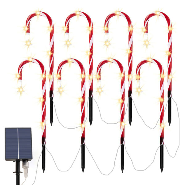 Solar Powered Outdoor Holiday Christmas Pathway Lights_0