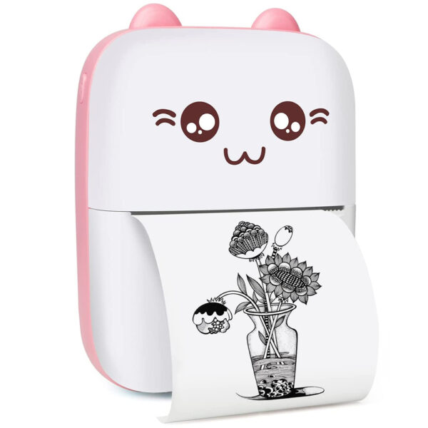 Mini Thermal Pocket Printer with Android & IOS App for Kids - USB Rechargeable_0