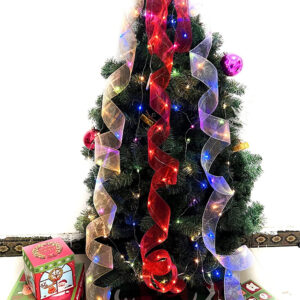 LED Decorative Christmas Ribbon Lights-Battery Operated_0