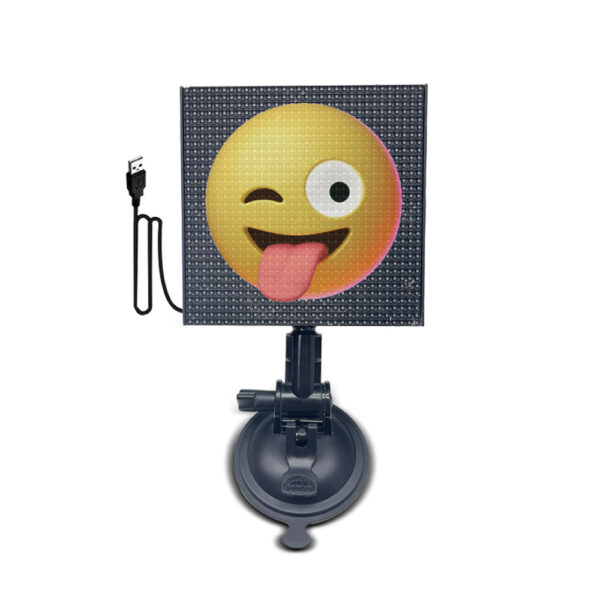 APP Controlled Wireless Emoji and Text Car Display Screen_0