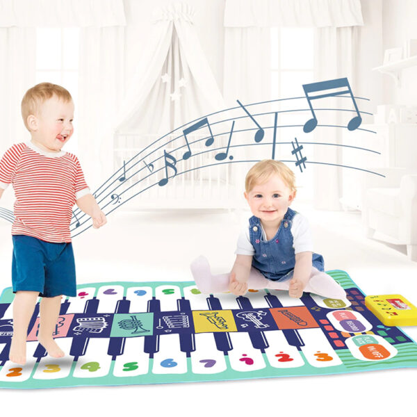 Battery Operated Multifunctional Piano Play Mat for Children_0