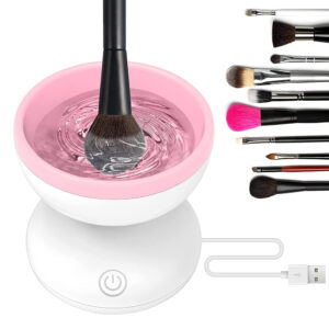 Electric Makeup Brush Cleaner Machine Fit for All Size Brushes- USB Plugged In_0