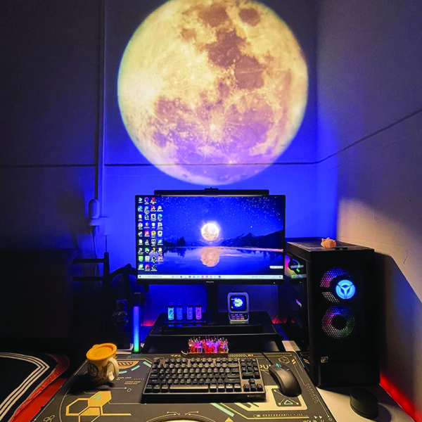 USB Charging Atmosphere Earth and Moon Projection Light_7