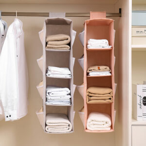 4 Layers Hanging Cube Closet Organizer with Side Storage_6