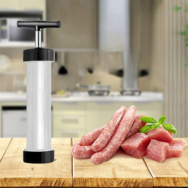 Heavy-Duty Manual Sausage Stuffer with 3 Professional Grade Filling Nozzles_8