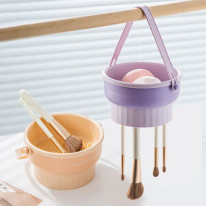 2 in 1 Makeup Brush Silicone Cleaning and Drying Scrubbing Bowl_2