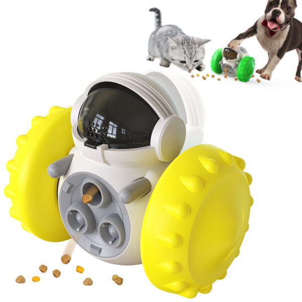 Pet Food Dispenser Tumbler Dog Treat Toy_0