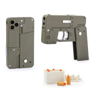 Soft Bullet Mobile Phone Shaped Deformation Model Shooting Toy Gun_0