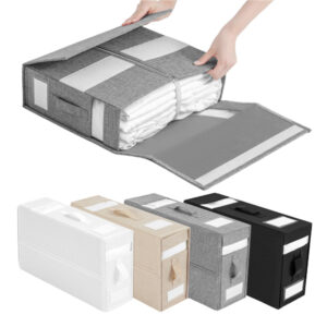 Foldable Bedding Sheet Storage Box Linen Wardrobe Organizer_5