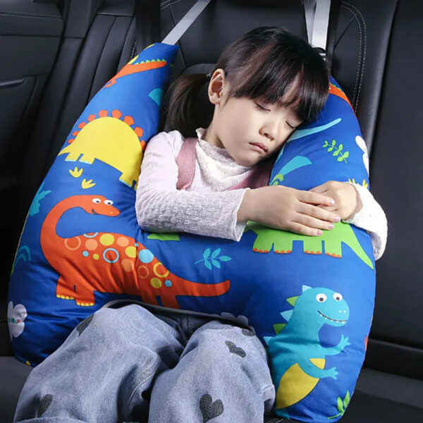H-Shaped Kids Car Sleeping Head Support Pillow for Comfortable Journeys_7