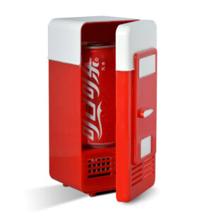 Hot and Cold Single Can Mini Desktop Beverage Refrigerator- USB Plugged-in_0