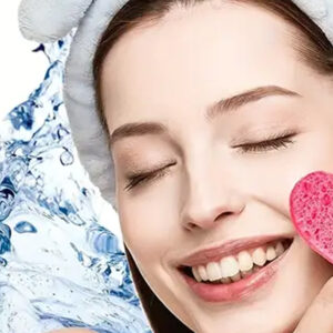 50 Pcs Heart Shaped Natural Cotton Compressed Facial Cleansing Sponge_0