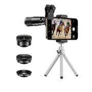 4-in-1 Mobile Phone Camera Lens Kit 22x Monocular Telescope_0